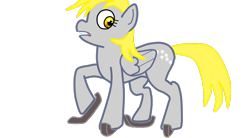 Size: 930x512 | Tagged: safe, artist:gsomv, derpy hooves, pegasus, pony, g4, female, ice skating, mare, simple background, solo, this will end in pain, transparent background