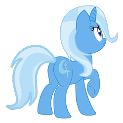 Size: 1605x1610 | Tagged: safe, artist:gmaplay, trixie, pony, unicorn, g4, butt, determined, female, plot, simple background, solo, the great and powerful ass, transparent background, vector