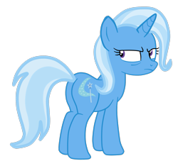Size: 1755x1640 | Tagged: safe, artist:gmaplay, trixie, pony, unicorn, g4, butt, female, plot, simple background, solo, the great and powerful ass, transparent background, trixie is not amused, unamused, vector