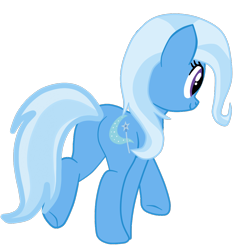 Size: 1128x1125 | Tagged: safe, artist:gmaplay, trixie, pony, unicorn, g4, butt, female, plot, simple background, solo, the great and powerful ass, transparent background, vector, walking