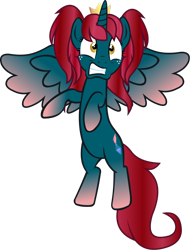Size: 2138x2806 | Tagged: safe, artist:lt-fleur, oc, oc only, oc:empress lace, alicorn, pony, g4, crown, flying, freckles, gradient hooves, gradient mane, high res, jewelry, regalia, simple background, solo, transparent background, vector