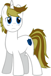 Size: 2011x2983 | Tagged: safe, artist:lt-fleur, oc, oc only, oc:autumn guard, pony, unicorn, g4, bags under eyes, high res, male, sad, simple background, solo, stallion, transparent background, vector