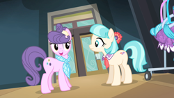 Size: 1920x1080 | Tagged: safe, screencap, coco pommel, suri polomare, earth pony, pony, g4, rarity takes manehattan, female, mare