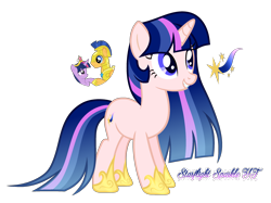 Size: 2520x1880 | Tagged: safe, artist:afterglory, flash sentry, twilight sparkle, oc, oc:shiny starling, pony, unicorn, g4, female, male, mare, offspring, parent:flash sentry, parent:twilight sparkle, parents:flashlight, ship:flashlight, shipping, simple background, straight, transparent background