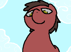 Size: 248x184 | Tagged: safe, artist:pokehidden, oc, oc only, oc:big brian, earth pony, pony, banned from equestria daily, lowres, solo, vulgar description