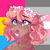 Size: 2000x2000 | Tagged: safe, artist:uunicornicc, oc, oc only, pony, bust, crying, demigirl pride flag, female, floral head wreath, flower, high res, mare, pansexual pride flag, portrait, pride, pride flag, solo