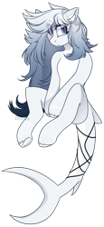 Size: 1249x2724 | Tagged: safe, artist:mediasmile666, oc, oc only, original species, shark, shark pony, female, pale belly, simple background, solo, transparent background, unshorn fetlocks