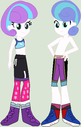 Size: 306x477 | Tagged: safe, artist:jadeharmony, princess flurry heart, equestria girls, g4, equestria girls-ified, exeron fighters, martial arts kids, martial arts kids outfits, prince blizzard heart, rule 63, snow, snowfall