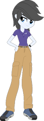 Size: 205x563 | Tagged: safe, artist:pegasski, oc, oc only, equestria girls, g4, base used, clothes, equestria girls-ified, female, hand on hip, pants, shoes, simple background, smiling, solo, transparent background