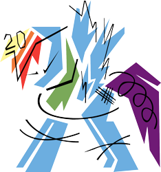 Size: 1574x1683 | Tagged: safe, artist:norbi9696, rainbow dash, pegasus, pony, g4, 20% cooler, abstract, angular, female, mare, modern art, simple background, solo, transparent background, vector