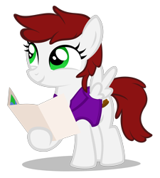 Size: 4120x4580 | Tagged: safe, artist:strategypony, oc, oc only, oc:graph travel, pegasus, pony, clothes, female, filly, foal, map, simple background, transparent background, vest