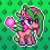 Size: 1024x1024 | Tagged: safe, artist:tony yotes, artist:yotes games, artist:yotesmark, oc, oc only, oc:floratina, pony, unicorn, battle gem ponies, flower, grass, pixel art, pokémon, ponymon, solo