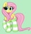 Size: 3110x3494 | Tagged: safe, artist:kittyrosie, fluttershy, pegasus, pony, g4, blushing, clothes, cute, daaaaaaaaaaaw, female, green background, high res, mare, redraw, shyabetes, simple background, socks, solo, striped socks, wingding eyes