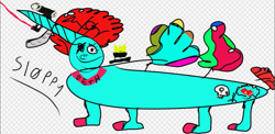 Size: 799x391 | Tagged: safe, oc, oc:princess sloppy, alicorn, pony, 1000 hours in ms paint, fedora, hat