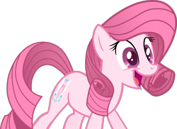 Size: 776x564 | Tagged: safe, artist:tanahgrogot, oc, oc only, oc:annisa trihapsari, earth pony, pony, cute, daaaaaaaaaaaw, earth pony oc, eyelashes, female, happy, indonesia, mare, medibang paint, ocbetes, open mouth, open smile, pink body, pink mane, simple background, smiling, solo, transparent background