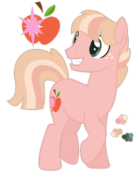 Size: 1200x1488 | Tagged: safe, artist:magicuniclaws, oc, oc only, earth pony, pony, magical lesbian spawn, male, offspring, parent:applejack, parent:twilight sparkle, parents:twijack, simple background, solo, stallion, transparent background