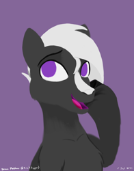 Size: 1100x1400 | Tagged: safe, artist:rockhoppr3, oc, oc only, oc:ace hearts, earth pony, pony, alternate hairstyle, lineless, looking at you, solo, unshorn fetlocks