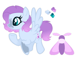 Size: 900x700 | Tagged: safe, artist:magicuniclaws, oc, oc only, pegasus, pony, female, magical lesbian spawn, mare, offspring, parent:fluttershy, parent:princess luna, parents:lunashy, simple background, solo, transparent background