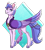 Size: 1104x1232 | Tagged: safe, artist:inuhoshi-to-darkpen, queen haven, pegasus, pony, g5, cheek feathers, chest fluff, female, grin, jewelry, mare, markings, regalia, simple background, smiling, solo, tail feathers, transparent background, unshorn fetlocks