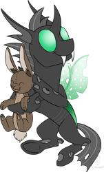 Size: 858x1418 | Tagged: safe, artist:racingwolf, oc, oc:scy, changeling, cute, cuteling, green changeling, ponysona