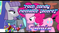 Size: 1280x720 | Tagged: safe, edit, edited screencap, screencap, maud pie, earth pony, pony, g4, music, remix, rock candy necklace, score, sound, sound only, spoilers for another series, webm