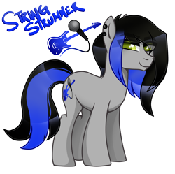 Size: 3661x3643 | Tagged: safe, artist:nekomellow, oc, oc only, oc:string strummer, earth pony, pony, high res, solo