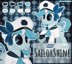 Size: 1080x956 | Tagged: safe, artist:kusochekcat, oc, oc:sailor shine, pony, adoptable, sailor