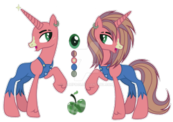 Size: 1280x908 | Tagged: safe, artist:cloefo05, artist:elementbases, oc, oc only, pony, unicorn, base used, clothes, ear piercing, earring, female, horn, jewelry, mare, offspring, overalls, parent:big macintosh, parent:rarity, parents:rarimac, piercing, raised hoof, reference sheet, simple background, solo, transparent background, unicorn oc