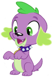 Size: 703x1024 | Tagged: safe, edit, edited screencap, editor:lonely fanboy48, screencap, spike, spike the regular dog, dog, equestria girls, g4, my little pony equestria girls: better together, background removed, cute, male, not a vector, open mouth, simple background, sitting, solo, spikabetes, transparent background