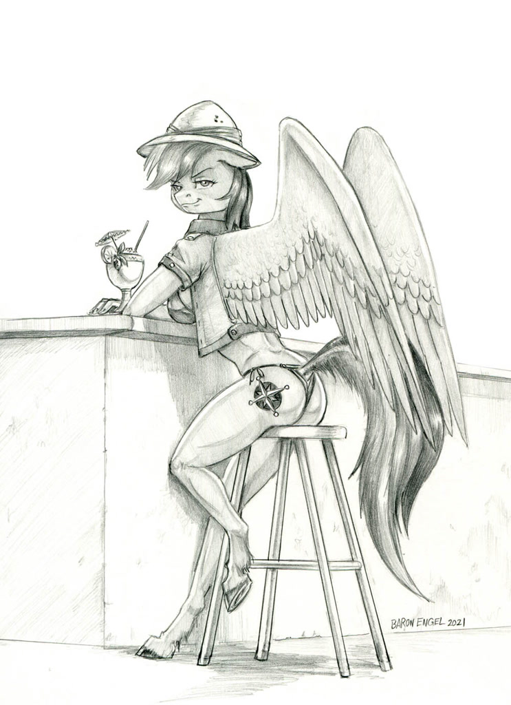 2652112 Suggestive Artist Baron Engel Daring Do Pegasus Anthro