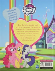 Size: 1969x2560 | Tagged: safe, fluttershy, pinkie pie, rarity, earth pony, pegasus, pony, unicorn, g4, barcode, bipedal, book cover, cover, hasbro logo, heart, hug, implied twilight sparkle, isbn, merchandise, my little pony logo, orchard books, rainbow falls (location), standing on two hooves, stock vector, text, the big book of friendship stories