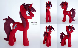 Size: 2200x1353 | Tagged: safe, artist:meplushyou, oc, oc only, oc:scarlet silver, pony, unicorn, irl, male, photo, plushie, solo, stallion, tall
