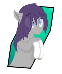 Size: 2536x3000 | Tagged: safe, artist:autumnsfur, oc, oc only, oc:glitter stone, earth pony, pony, abstract background, bust, colored, earth pony oc, eye clipping through hair, female, high res, mare, ponysona, solo