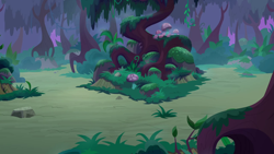 Size: 1280x720 | Tagged: safe, screencap, g4, season 9, student counsel, background, everfree forest, night, no pony, scenic ponyville, tree