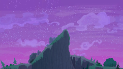 Size: 1280x720 | Tagged: safe, screencap, g4, student counsel, background, cloud, everfree forest, night, no pony, scenic ponyville, tree