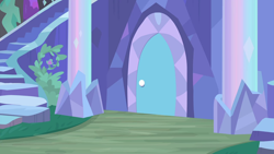 Size: 1280x720 | Tagged: safe, screencap, g4, student counsel, background, door, no pony, scenic ponyville, stairs, treehouse of harmony