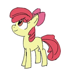 Size: 640x643 | Tagged: safe, artist:earnarto, apple bloom, earth pony, pony, g4, female, filly, solo
