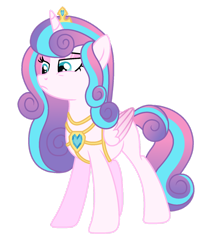 Size: 1280x1444 | Tagged: safe, artist:teal-quil, princess flurry heart, alicorn, pony, g4, base used, female, mare, older, older flurry heart, simple background, solo, transparent background