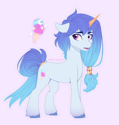 Size: 1024x1078 | Tagged: safe, artist:nettlemoth, oc, oc only, oc:regalia softscoop, pony, unicorn, g5, female, mare, solo