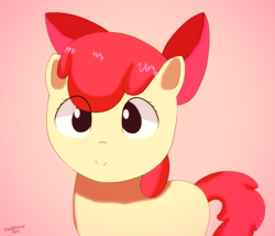 Size: 1404x1200 | Tagged: safe, artist:theemmy4501, apple bloom, earth pony, pony, g4, adorabloom, cute, female, filly, solo