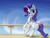 Size: 3000x2250 | Tagged: safe, artist:flusanix, rarity, pony, unicorn, g4, bipedal, female, high res, mare, smiling, solo