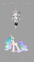 Size: 955x1732 | Tagged: safe, princess celestia, alicorn, pony, g4, female, magimother, magiranger, mahou sentai magiranger, mystic force, photo, power rangers, power rangers mystic force, solo, super sentai, white ranger