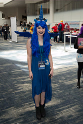 Size: 4474x6704 | Tagged: safe, princess luna, human, g4, babscon, babscon 2017, clothes, cosplay, costume, irl, irl human, photo, sleeveless