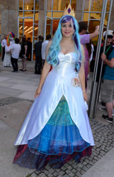 Size: 1920x2990 | Tagged: safe, princess celestia, human, galacon, galacon 2018, g4, clothes, convention, cosplay, costume, irl, irl human, photo, solo focus