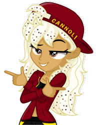 Size: 1448x1888 | Tagged: safe, artist:skyfallfrost, oc, oc only, oc:cannoli, equestria girls, g4, backwards ballcap, baseball cap, cap, clothes, hat, simple background, solo, transparent background