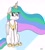 Size: 1648x1848 | Tagged: safe, artist:dark shadow, princess celestia, alicorn, pony, g4, looking at you, smiling, solo