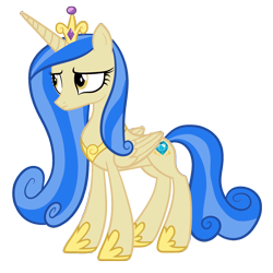 Size: 1600x1600 | Tagged: safe, artist:blah23z, princess cadance, sapphire shores, alicorn, pony, g4, female, mare, palette swap, recolor, simple background, solo, transparent background