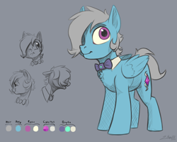 Size: 2500x2000 | Tagged: safe, artist:silverhopexiii, oc, oc only, pegasus, pony, bowtie, high res, solo