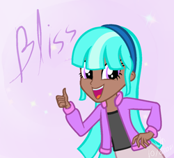 Size: 944x856 | Tagged: safe, artist:malachitebases, artist:un, derpibooru exclusive, human, equestria girls, g4, barely eqg related, base used, bliss (powerpuff girls 2016), clothes, equestria girls style, equestria girls-ified, headband, powerpuff girls 2016, solo, the powerpuff girls, thumbs up