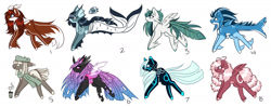 Size: 1994x788 | Tagged: safe, artist:inspiredpixels, oc, oc only, changeling, pony, adoptable, changeling oc, purple changeling